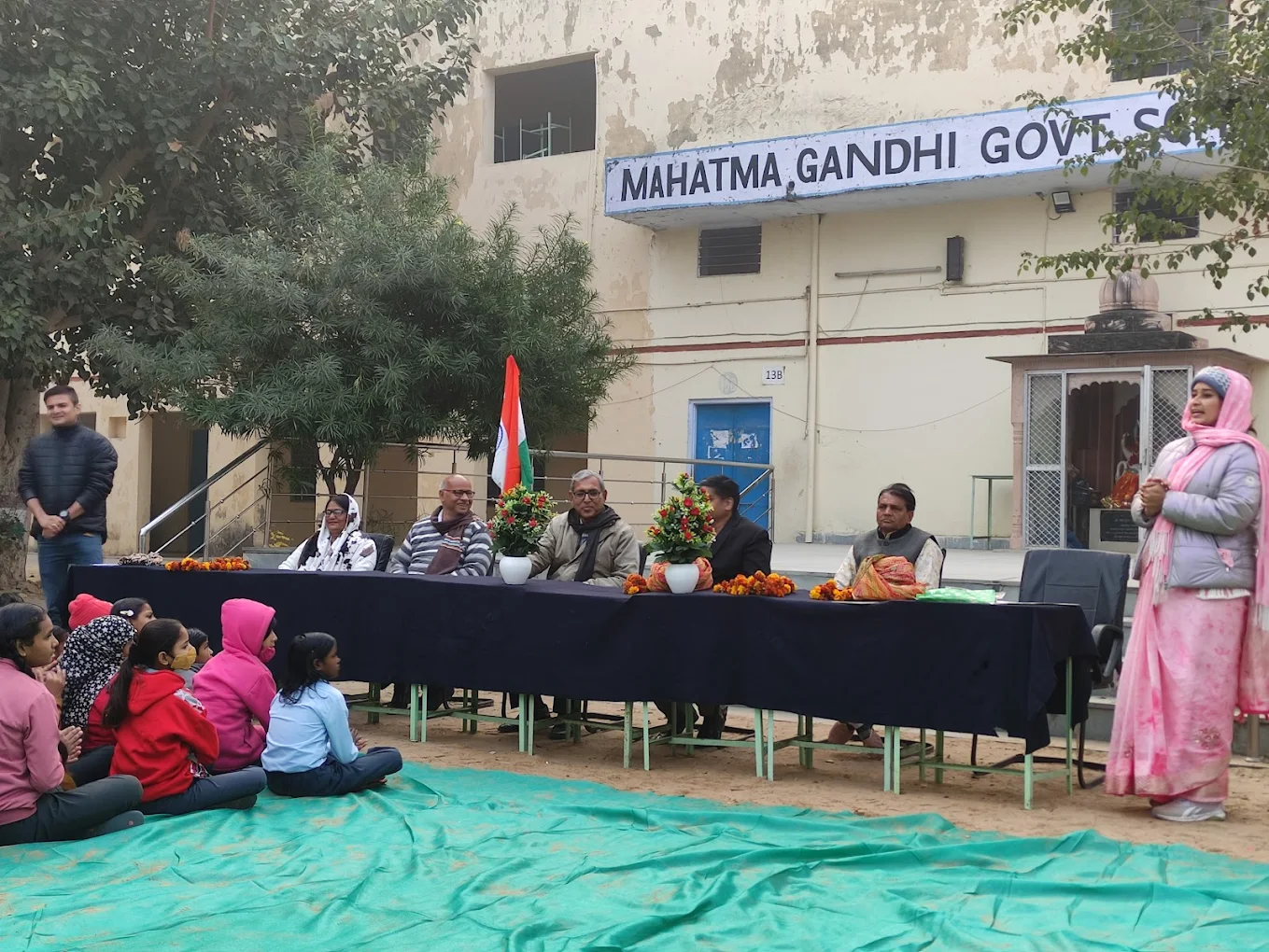 Mahatma Gandhi Government School Ralway Station in Dausa
